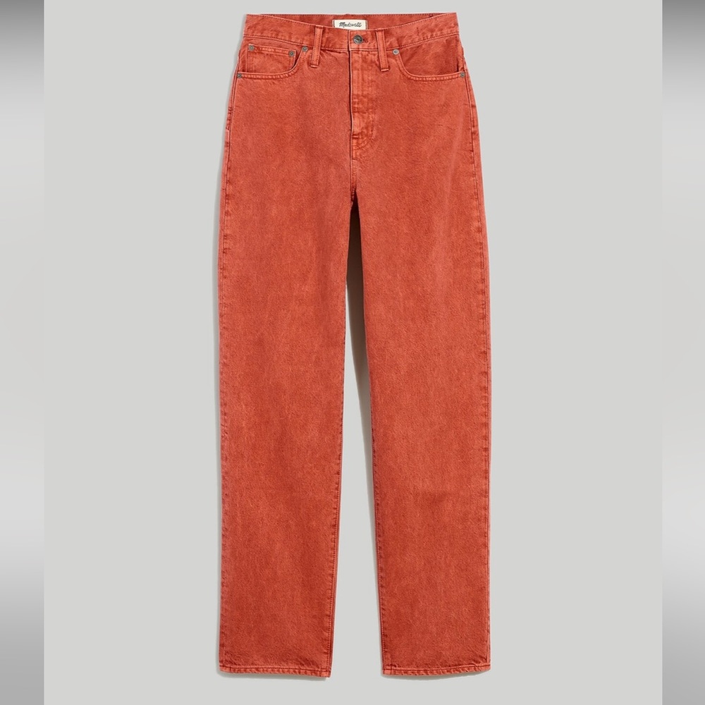 Madewell Baggy Straight Jeans: Garment-Dyed Edition - Picture 5 of 8